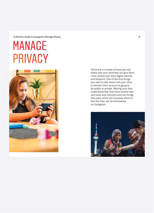 Preview of Manage Privacy spread