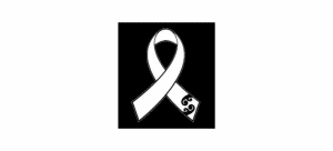 White ribbon logo